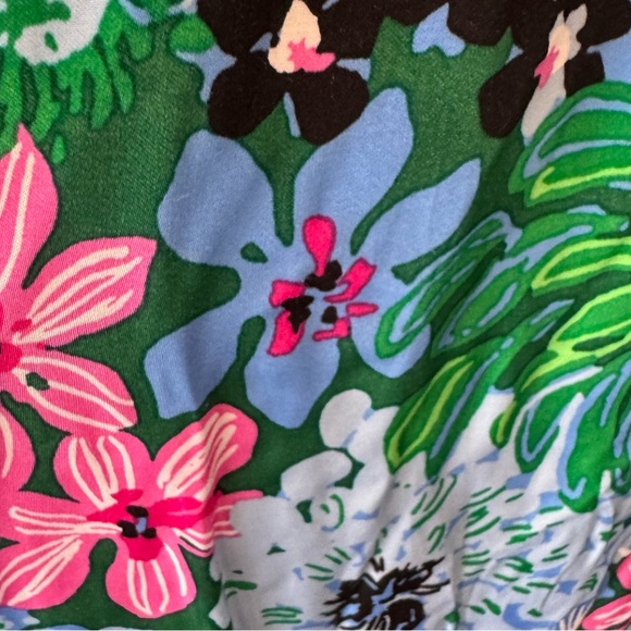 Lilly Pulitzer Sz 4 Loubella Smocked Midi Dress Multi Soiree All Day - Picture 14 of 16